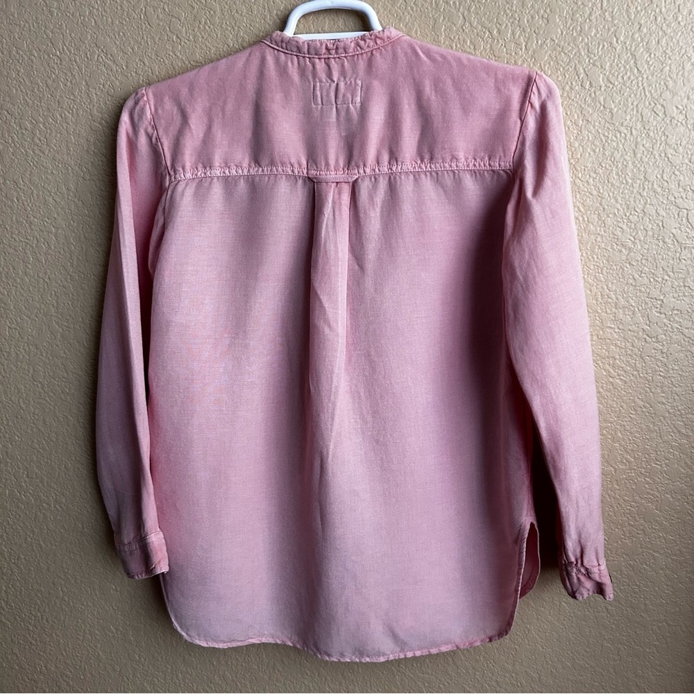 Pilcro Anthropologie Ruffled Long Sleeve Button Down Top - Picture 3 of 9